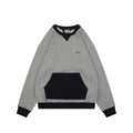Dior Two-Tone Colorblock Small Script Logo Crew Neck Sweatshirt | Grey / Navy