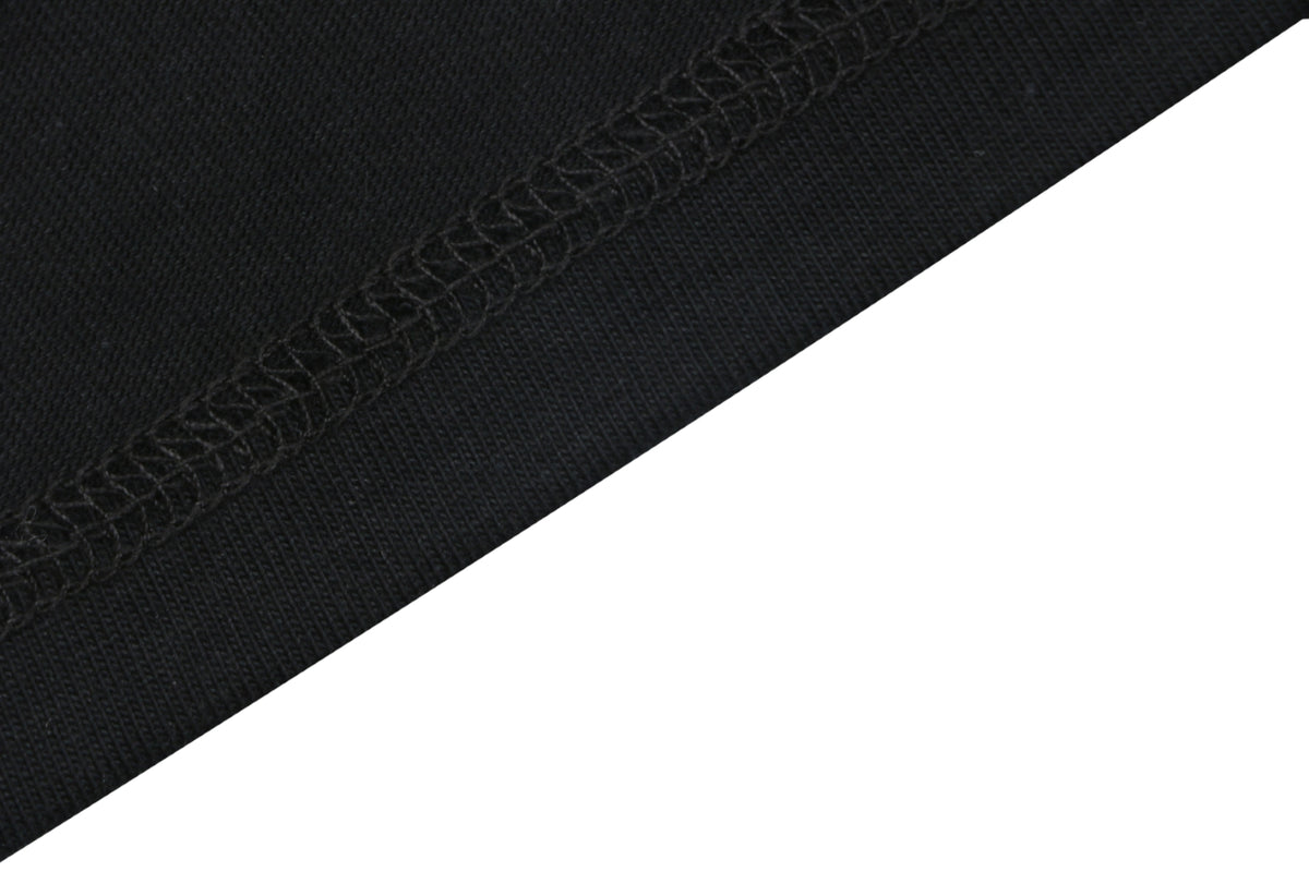 Stone Island Small Square Compass Badge Embroidered Long Sleeve T-Shirt | Black | SI-SQ-CMB-EMB-LS-TEE-BLK