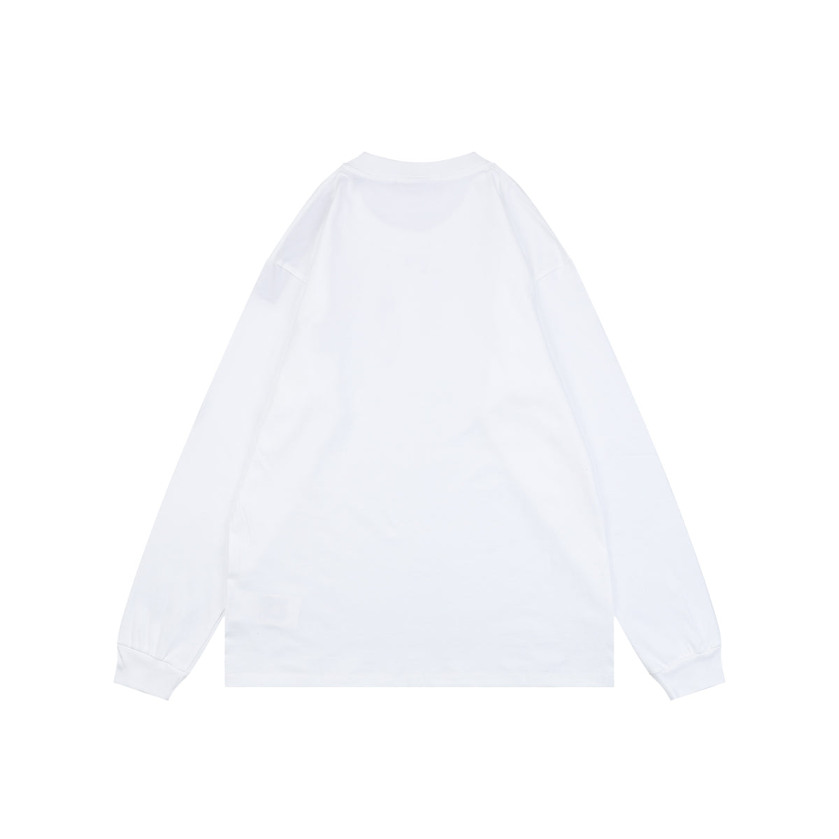 Stone Island Small Square Compass Badge Embroidered Long Sleeve T-Shirt | White | SI-SQ-CMB-EMB-LS-TEE-WHT