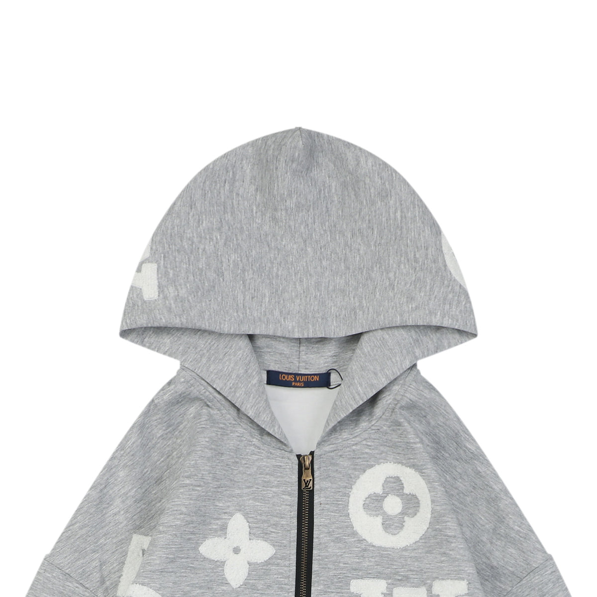 Louis Vuitton All-Over LV Monogram Terry Full-Zip Hoodie | Grey | LV-AO-MON-TRY-FZ-HDY-GRY