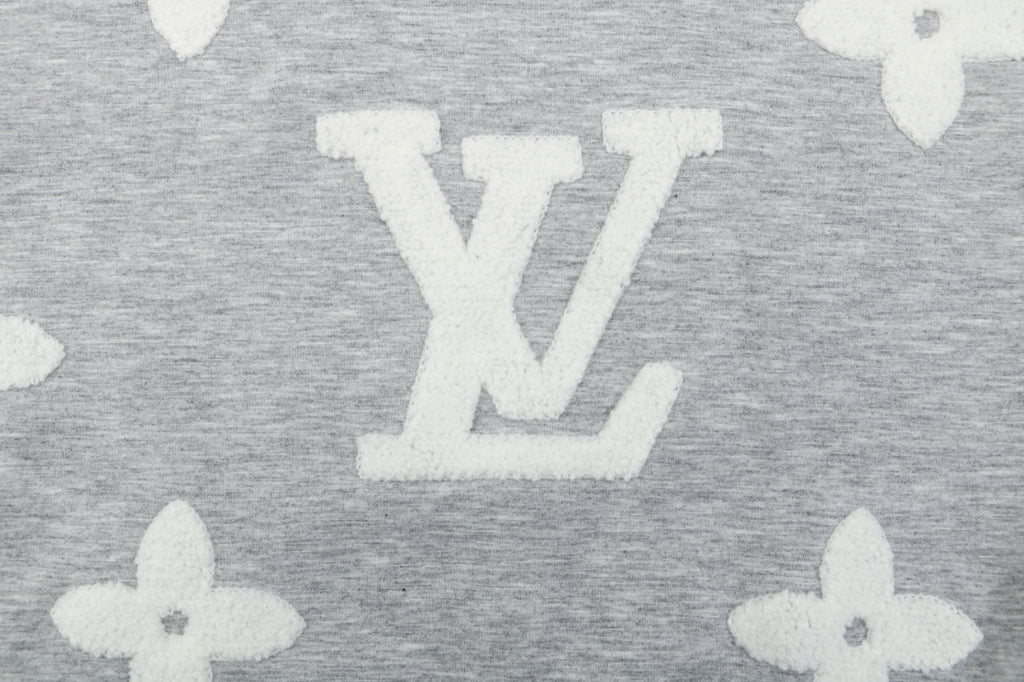 Louis Vuitton All-Over LV Monogram Terry Full-Zip Hoodie | Grey | LV-AO-MON-TRY-FZ-HDY-GRY