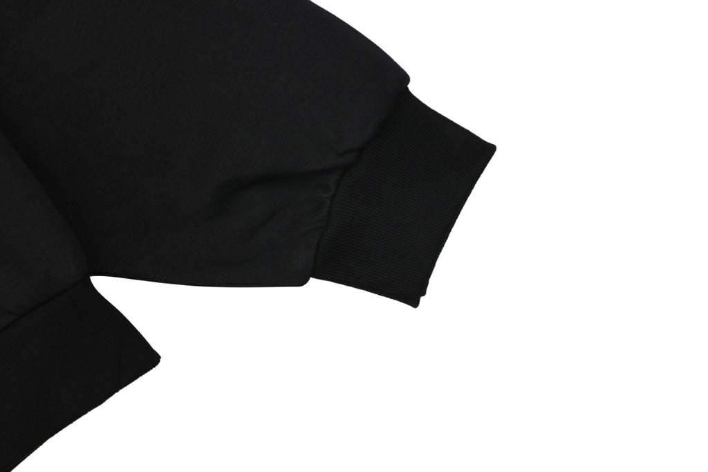 Louis Vuitton Metallic LV Monogram Small Logo Full-Zip Hoodie | Black | LV-MT-MON-SML-LGO-FZ-HDY-BLK