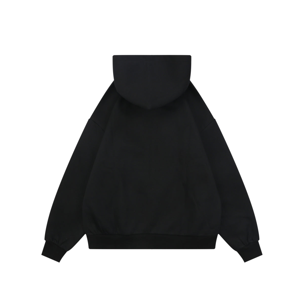 Gucci Tonal G Letter Right Chest Small Appliqué Patch Full-Zip Hoodie | Black | GUC-TN-G-LTR-RT-SML-APL-FZ-HDY-BLK