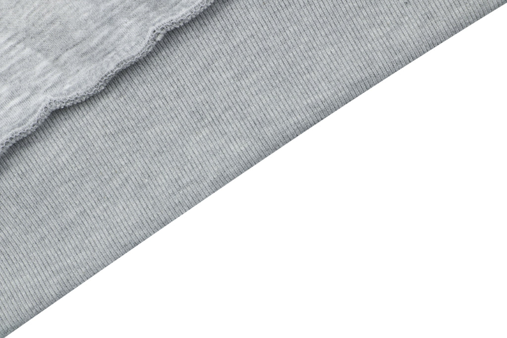 Gucci Tonal G Letter Right Chest Small Appliqué Patch Full-Zip Hoodie | Grey | GUC-TN-G-LTR-RT-SML-APL-FZ-HDY-GRY