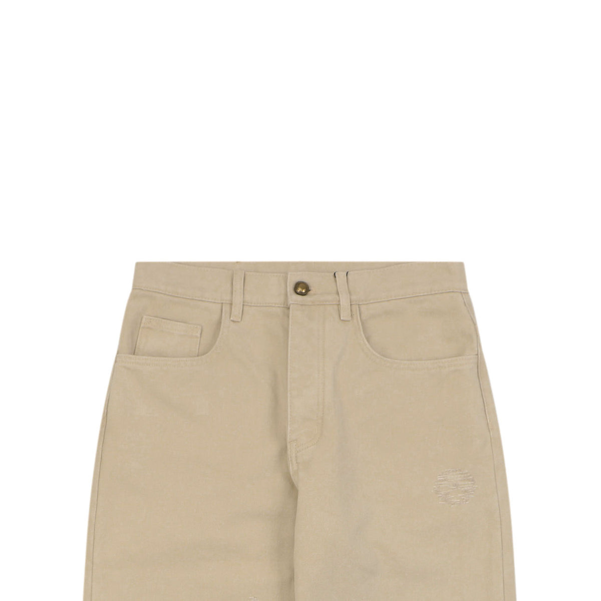 Louis Vuitton Hand-Painted LV Monogram Stitch-Embroidered Denim Jeans | Beige | LV-HP-MON-STH-EMB-DNM-JNS-BGE