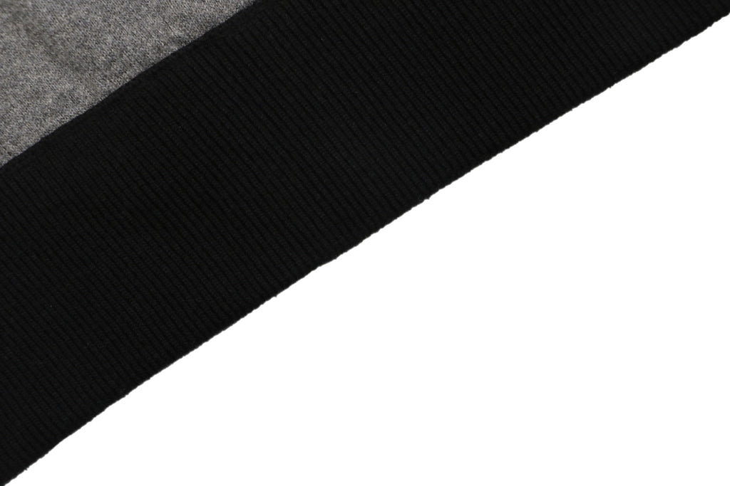 Louis Vuitton LV Monogram Rib-Trim Stand Collar Full-Zip Jacket | Black | LV-MON-RIB-STD-CLR-FZ-JKT-BLK