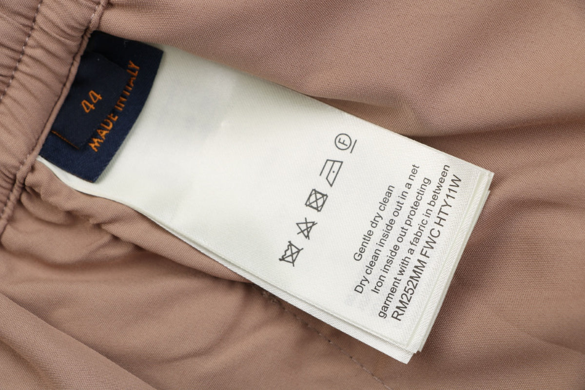 Louis Vuitton Tonal LV Monogram Jacquard Wool Trousers | Taupe | LV-TN-MON-JCQ-WL-TRS-TPE