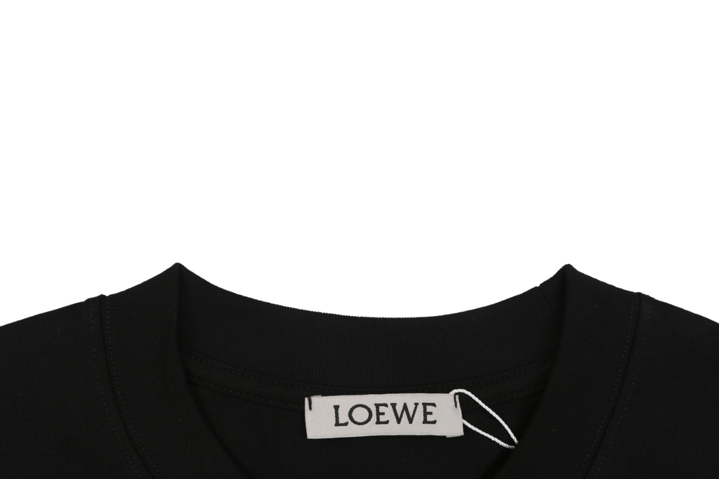 Loewe ON Anagram Graphic Print Long Sleeve T-Shirt | Black | LOE-ON-ANG-GFX-PRT-LS-TSH-BLK