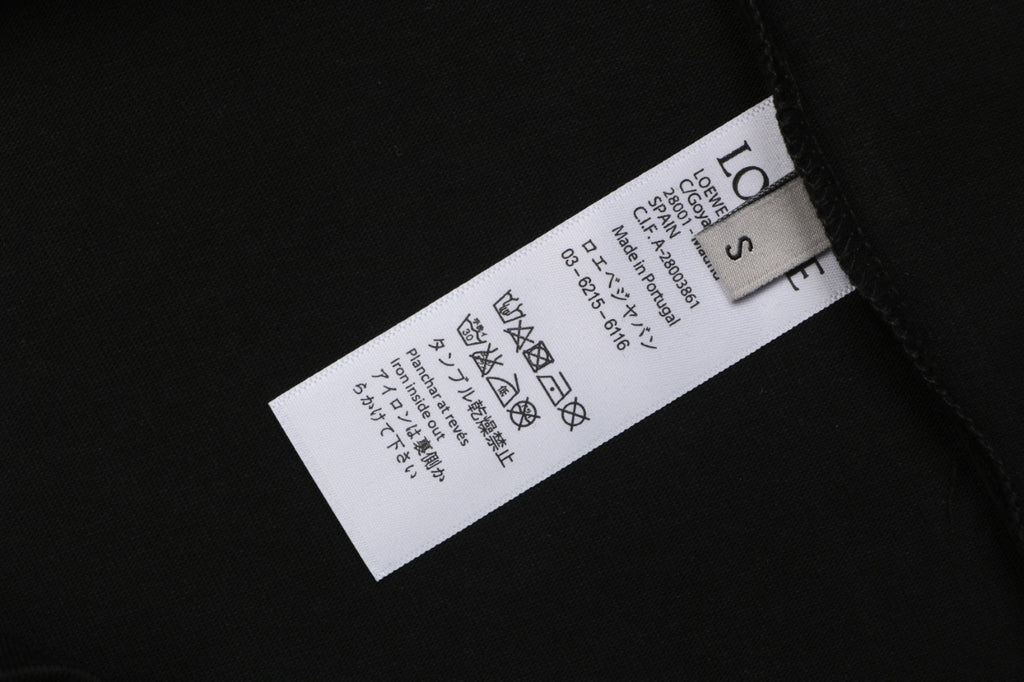 Loewe ON Anagram Graphic Print Long Sleeve T-Shirt | Black | LOE-ON-ANG-GFX-PRT-LS-TSH-BLK