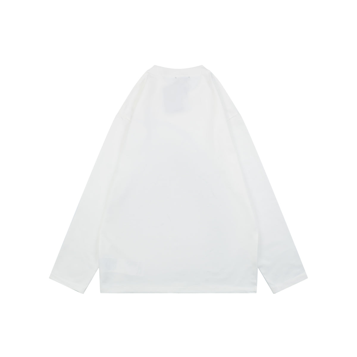 Loewe Border-Frame Anagram Embroidered Long Sleeve T-Shirt | White | LOE-BDR-FRM-ANG-EMB-LS-TSH-WHT