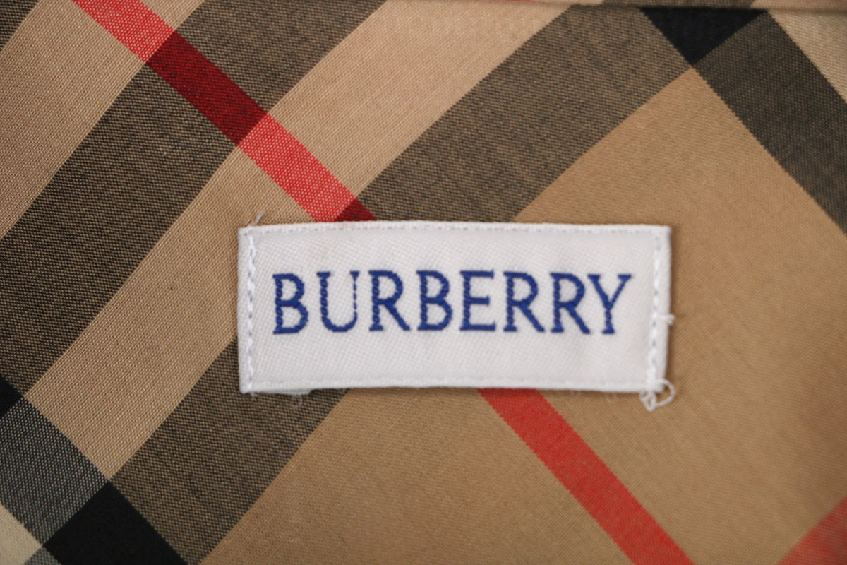 Burberry Diagonal Vintage Check Long Sleeve Shirt | Classic Camel | BUR-DIG-VTG-CHK-LS-SHT-CAM