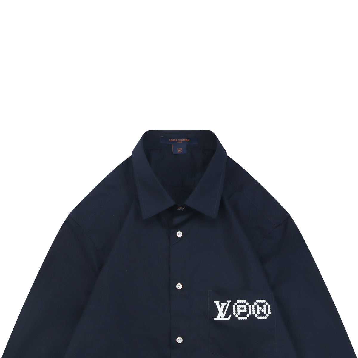 Louis Vuitton Portrait Graphic Print Long Sleeve Shirt | Black | LV-PRT-GFX-PRT-LS-SHT-BLK