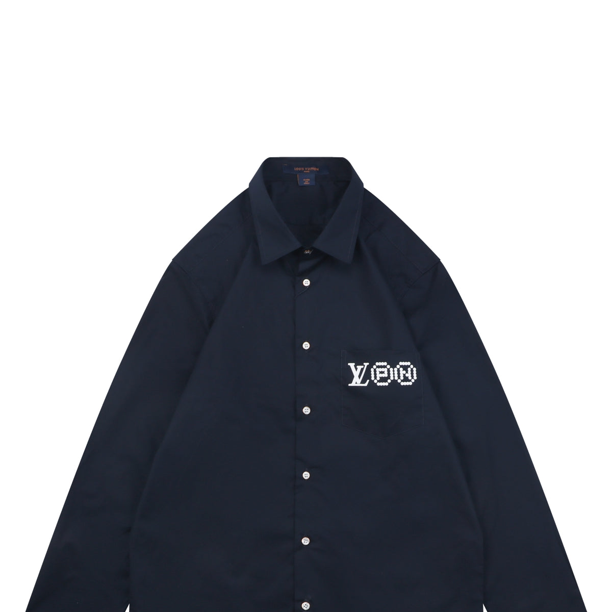 Louis Vuitton Portrait Graphic Print Long Sleeve Shirt | Black | LV-PRT-GFX-PRT-LS-SHT-BLK