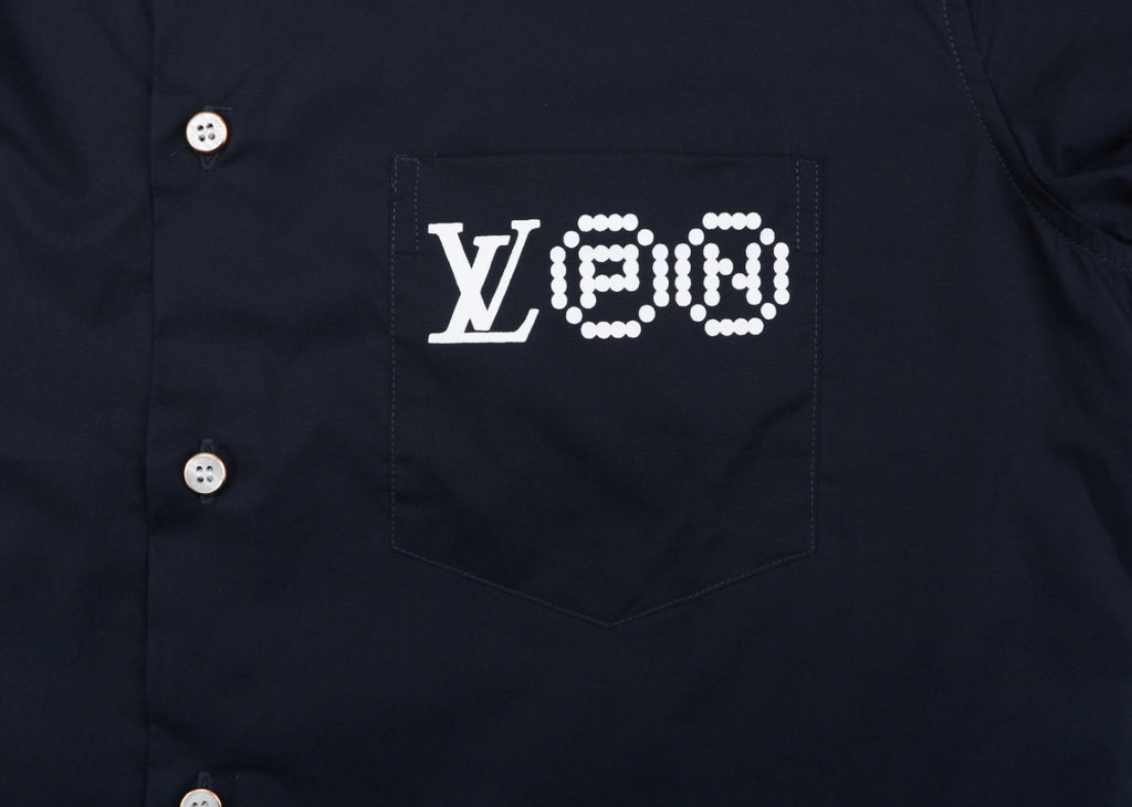 Louis Vuitton Portrait Graphic Print Long Sleeve Shirt | Black | LV-PRT-GFX-PRT-LS-SHT-BLK