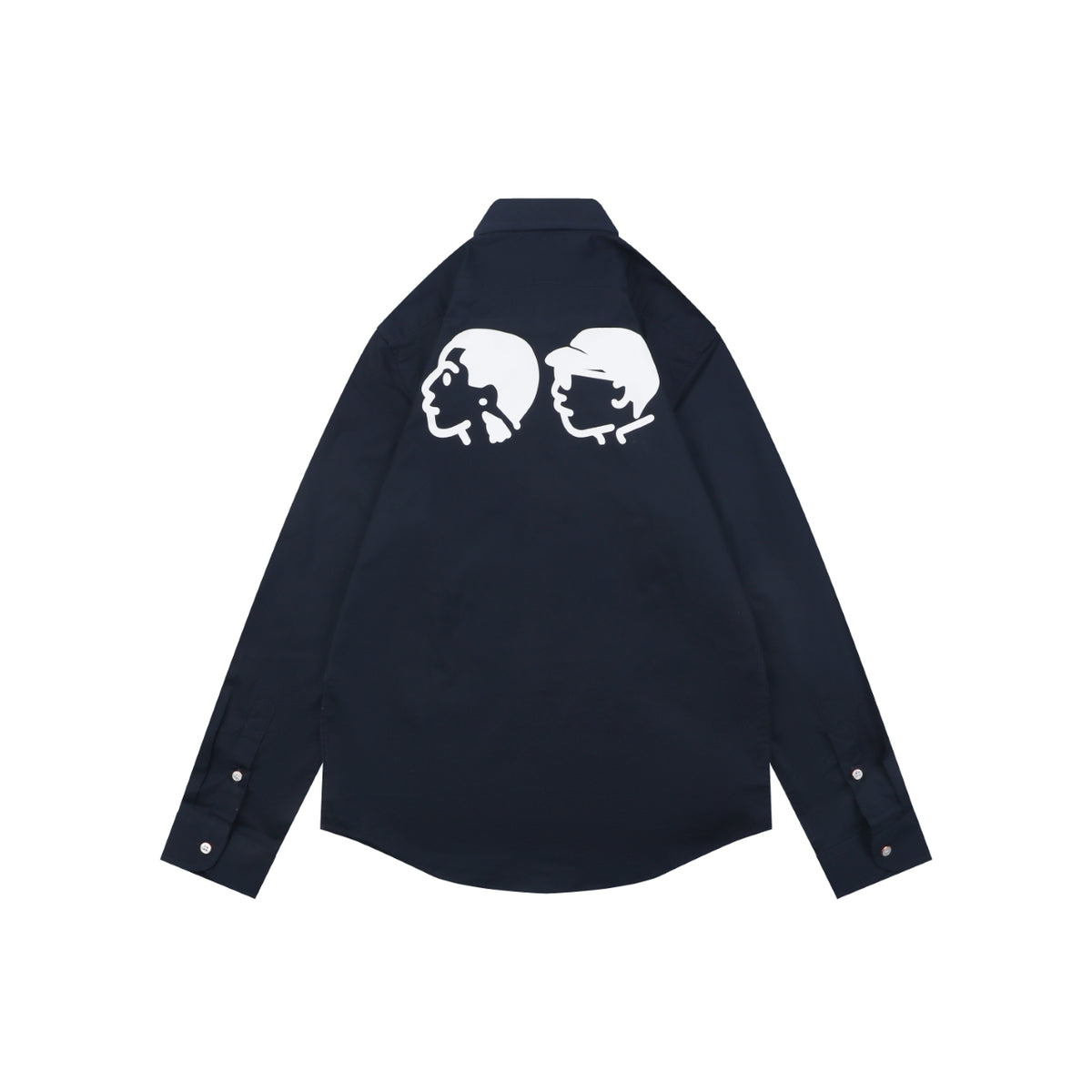 Louis Vuitton Portrait Graphic Print Long Sleeve Shirt | Black | LV-PRT-GFX-PRT-LS-SHT-BLK