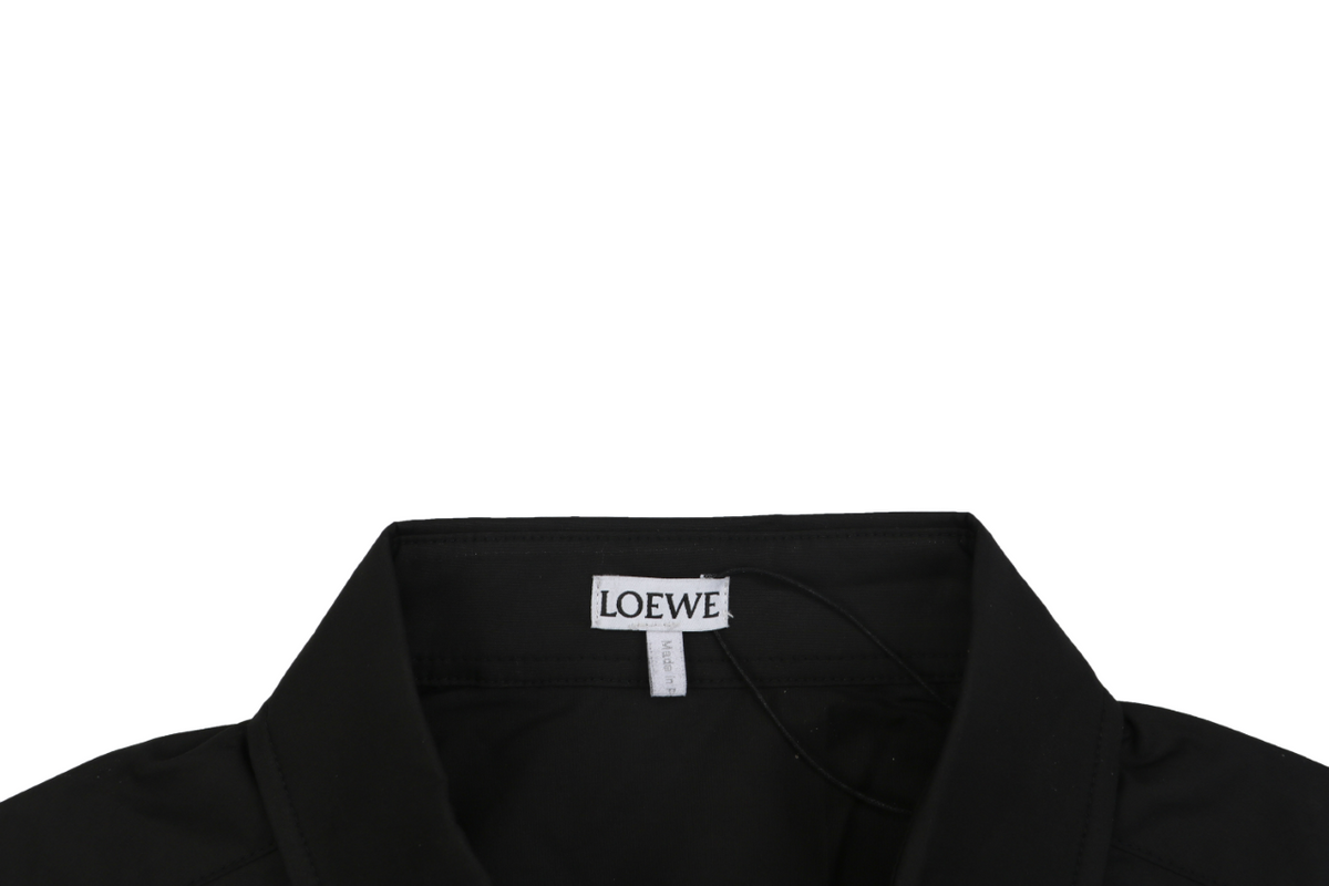 Louis Vuitton Tonal LV Monogram Jacquard Long Sleeve Shirt | Black | LV-TN-MON-JCQ-LS-SHT-BLK