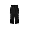 Chrome Hearts Glitter Sanskrit Baroque Scroll Hockey Sweatpants | Black