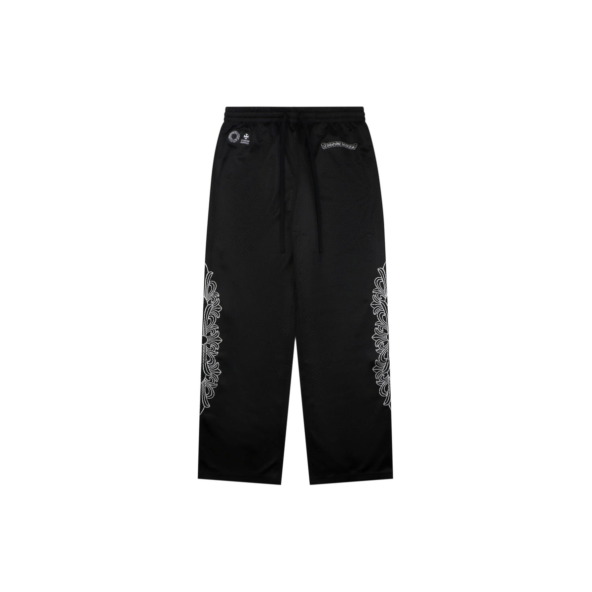 Chrome Hearts Glitter Sanskrit Baroque Scroll Hockey Sweatpants | Black