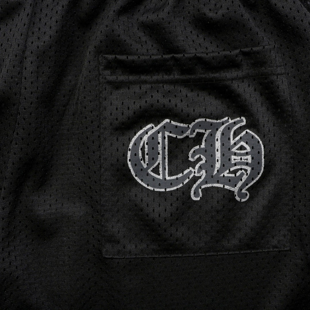 Chrome Hearts Glitter Sanskrit Baroque Scroll Hockey Sweatpants | Black