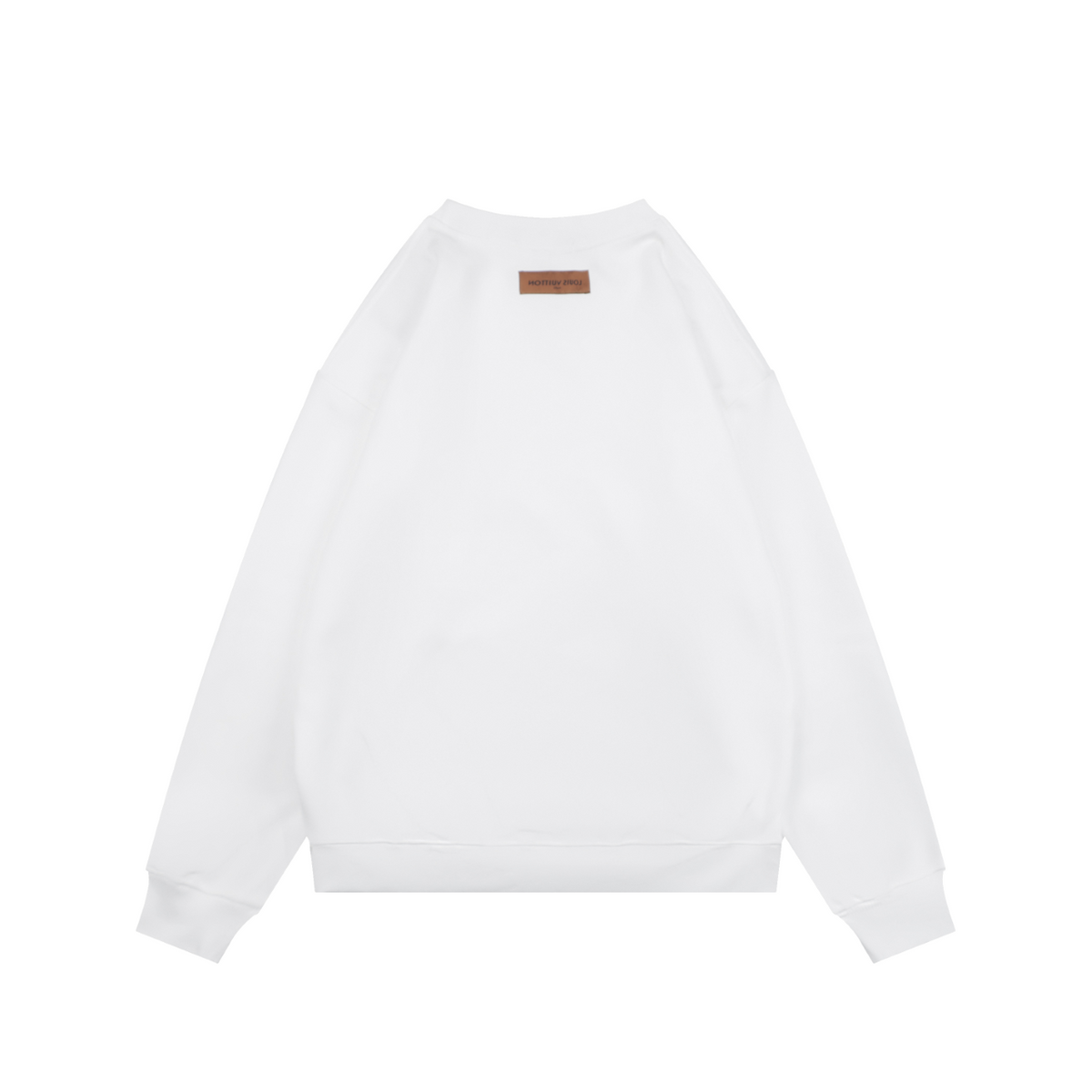 Louis Vuitton Monogram Graffiti Sketch Watercolour Print Crewneck Sweatshirt | White