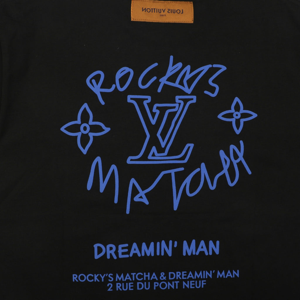 Louis Vuitton Dreamin' Man Rocky's Matcha Graffiti Slogan Print Long Sleeve T-Shirt | Black