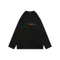Louis Vuitton Gradient Monogram Flocked Lovers Script Long Sleeve T-Shirt | Black