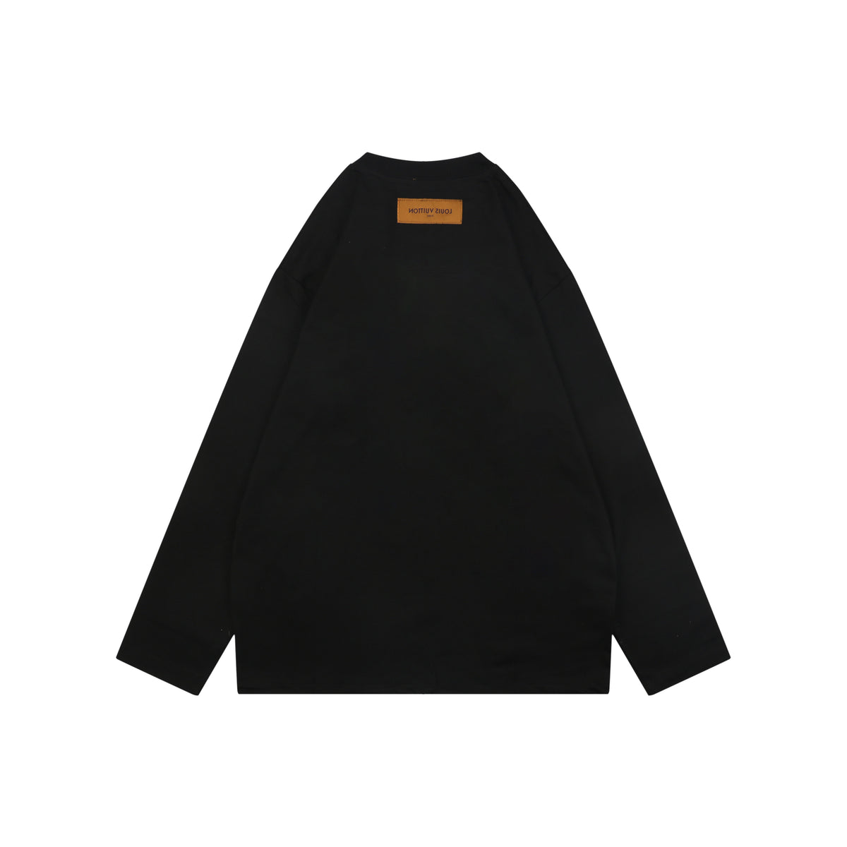 Louis Vuitton Gradient Monogram Flocked Lovers Script Long Sleeve T-Shirt | Black