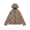 Burberry Reversible Vintage Check Diagonal Jacquard Hooded Jacket | Black