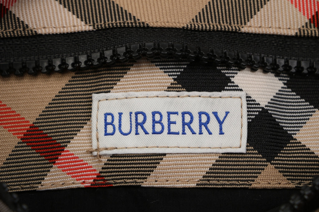Burberry Reversible Vintage Check Diagonal Jacquard Hooded Jacket | Black