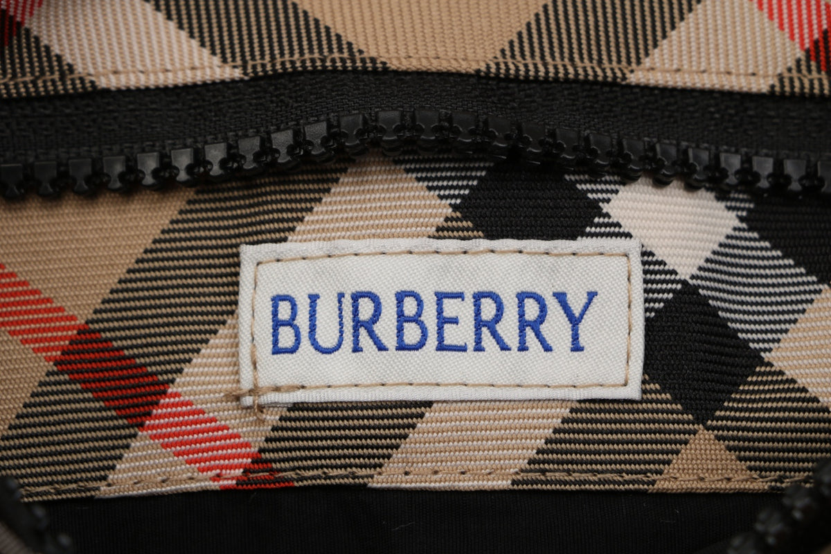 Burberry Reversible Vintage Check Diagonal Jacquard Hooded Jacket | Black