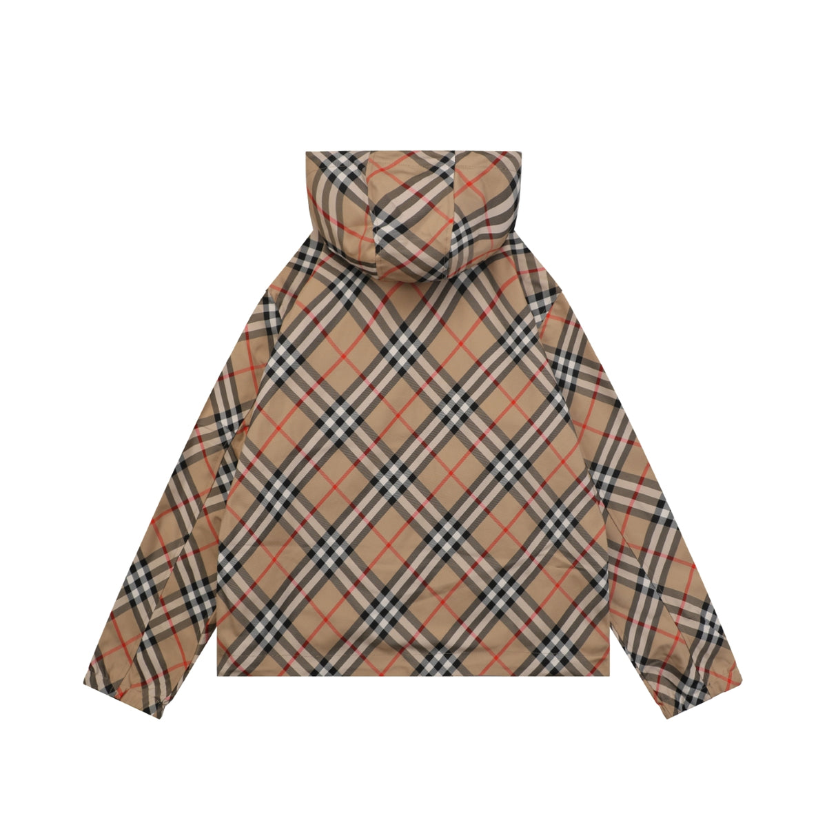 Burberry Reversible Vintage Check Diagonal Jacquard Hooded Jacket | Black
