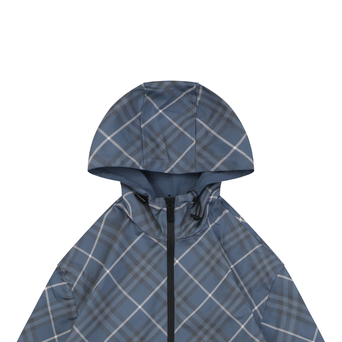 Louis Vuitton Reversible Monogram Diagonal Diamond Grid Jacquard Hooded Jacket | Blue