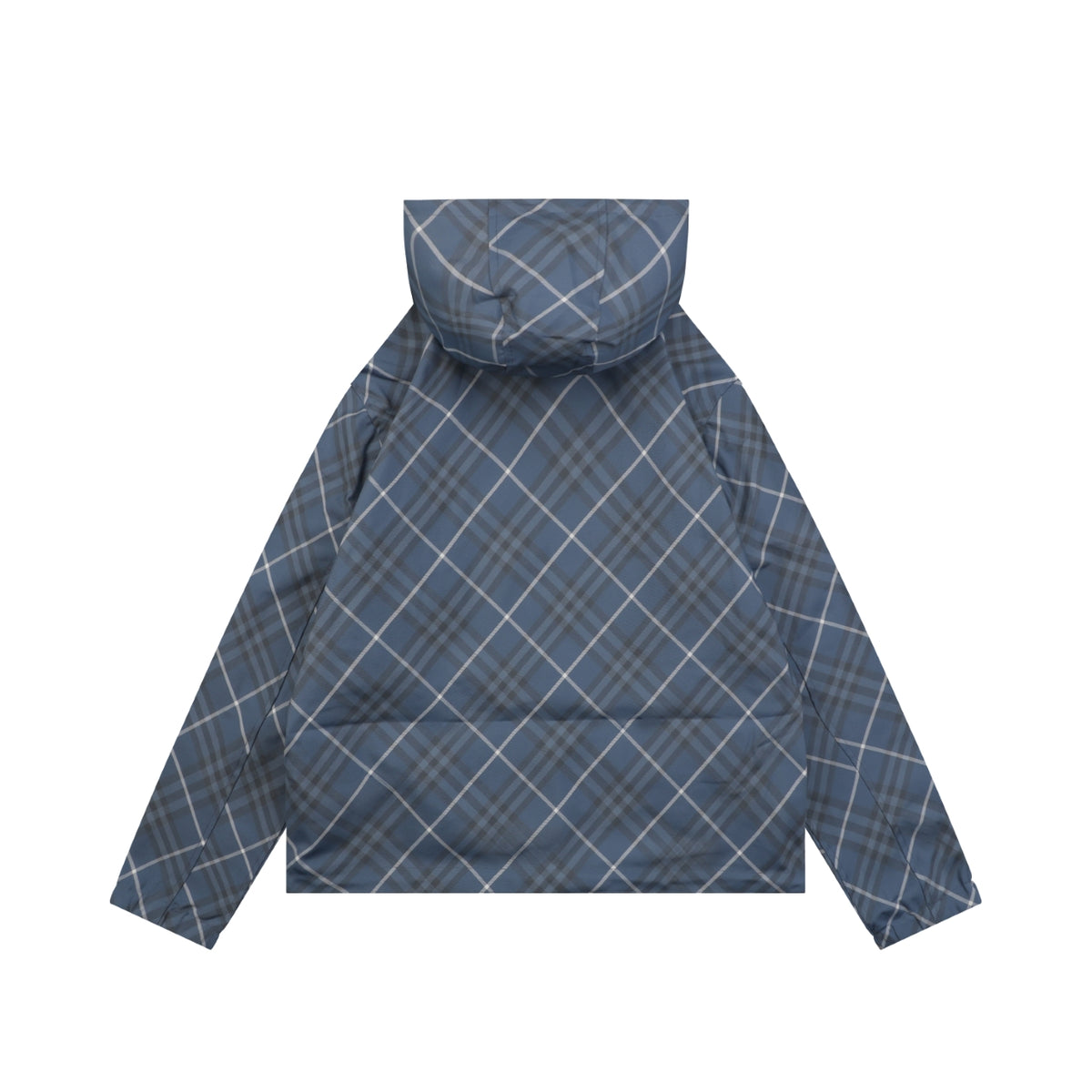 Louis Vuitton Reversible Monogram Diagonal Diamond Grid Jacquard Hooded Jacket | Blue