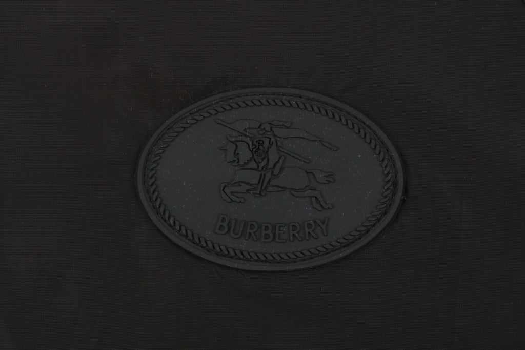 Burberry Vintage Check Placket Zip Sun Protection Hooded Jacket | Black