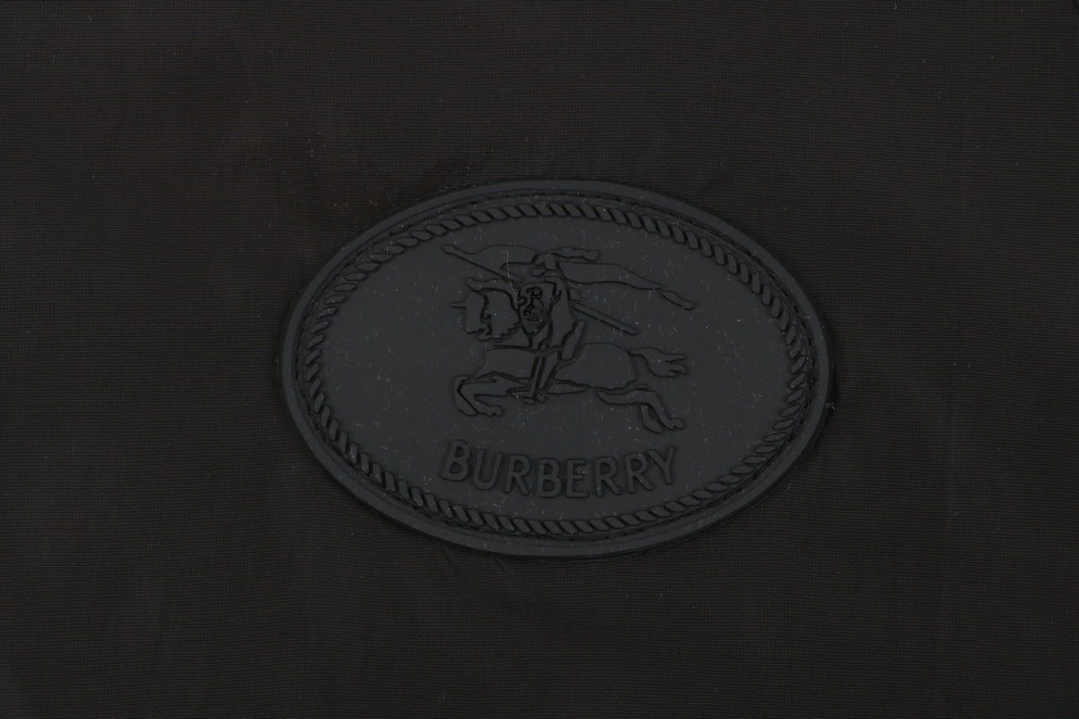 Burberry Vintage Check Placket Zip Sun Protection Hooded Jacket | Black