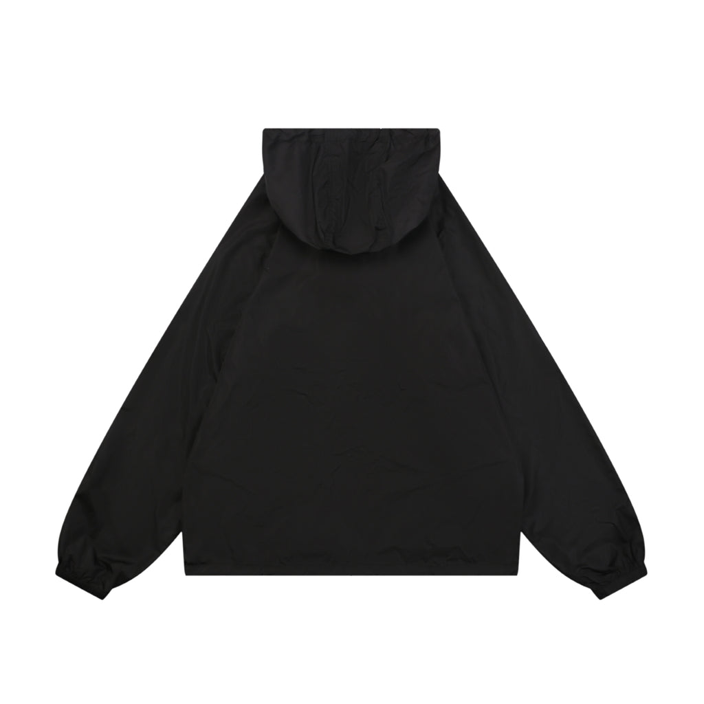 Burberry Vintage Check Placket Zip Sun Protection Hooded Jacket | Black