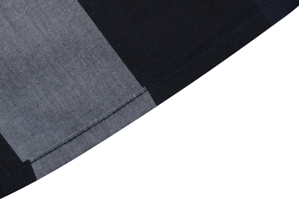 Burberry Oversized Check Long Sleeve Shirt | Navy