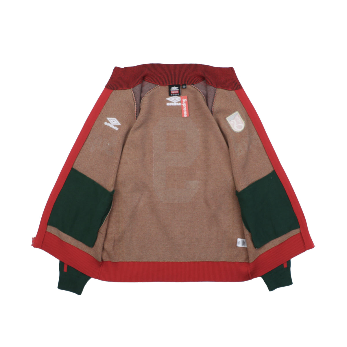 Supreme × Umbro FW25 Football Sweatshirt | Red / Green