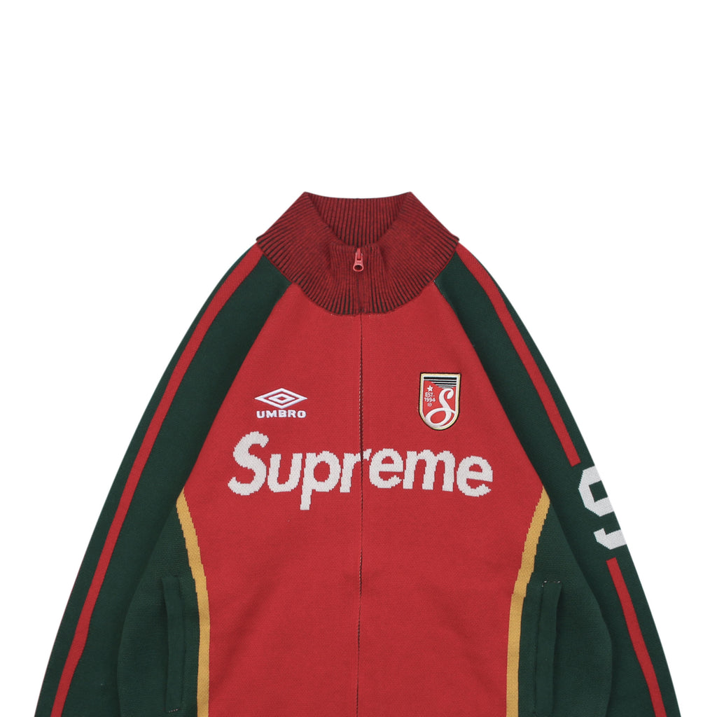 Supreme × Umbro FW25 Football Sweatshirt | Red / Green