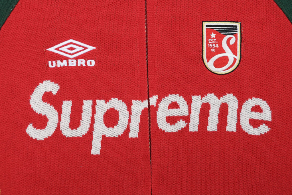Supreme × Umbro FW25 Football Sweatshirt | Red / Green