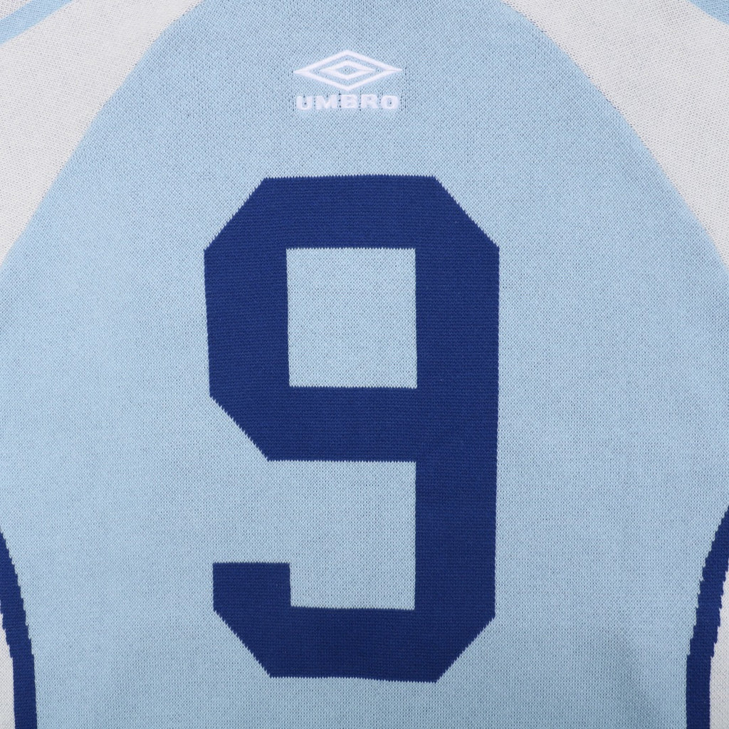 Supreme × Umbro FW25 Football Sweatshirt | Sky Blue / White
