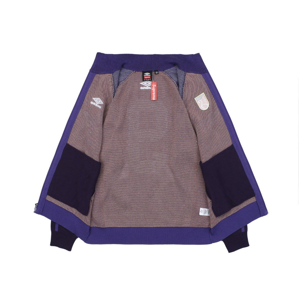 Supreme × Umbro FW25 Football Sweatshirt | Purple / Navy