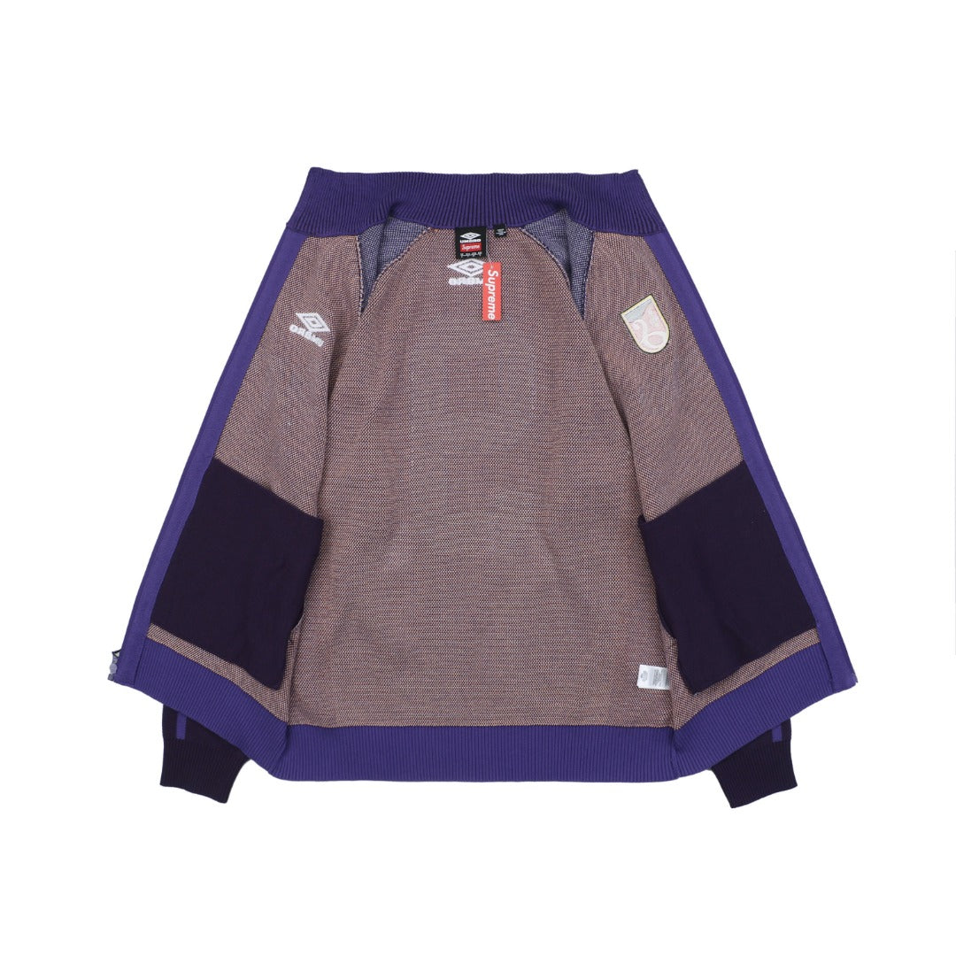 Supreme × Umbro FW25 Football Sweatshirt | Purple / Navy