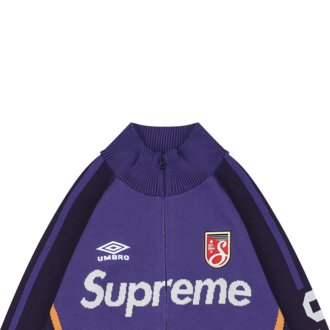 Supreme × Umbro FW25 Football Sweatshirt | Purple / Navy