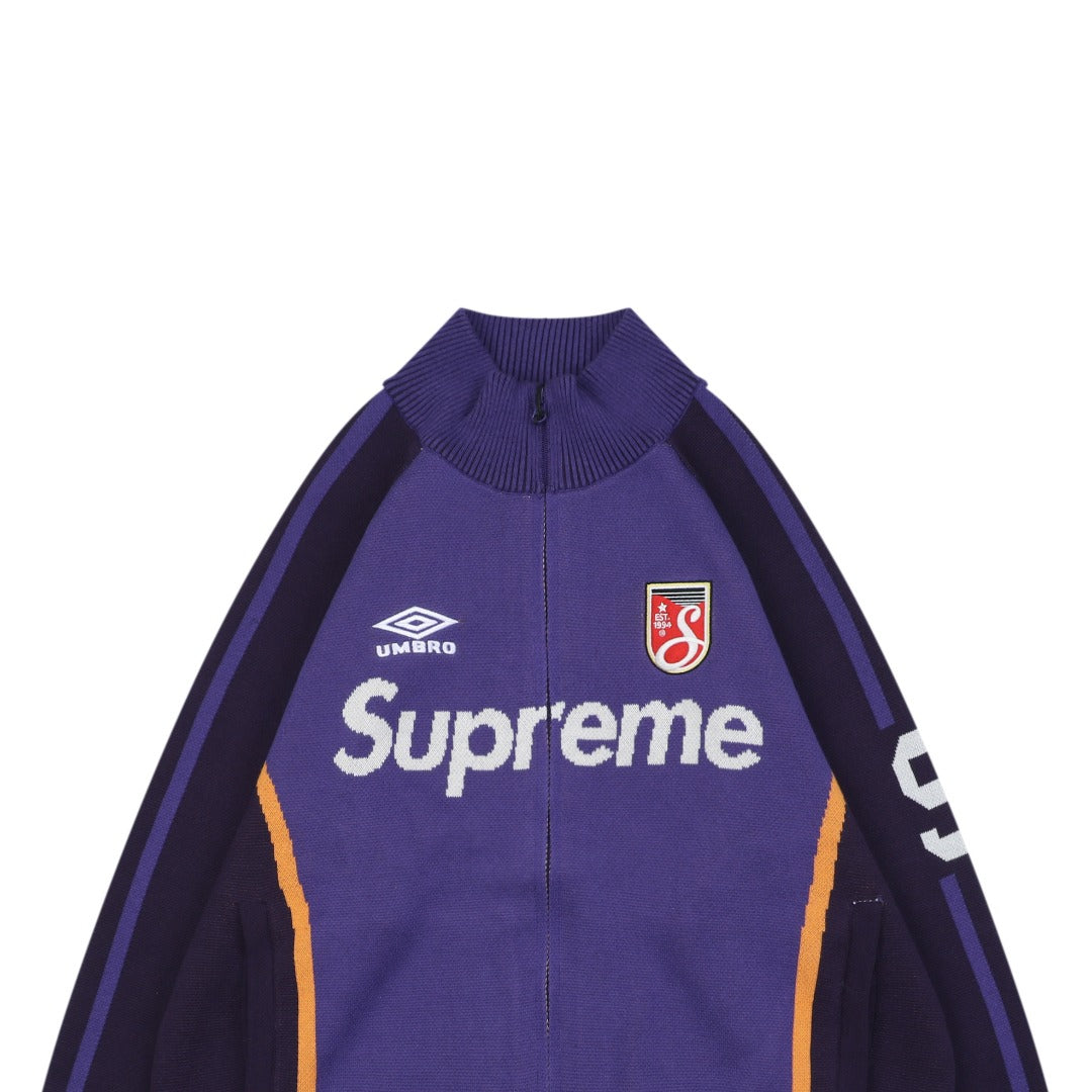 Supreme × Umbro FW25 Football Sweatshirt | Purple / Navy