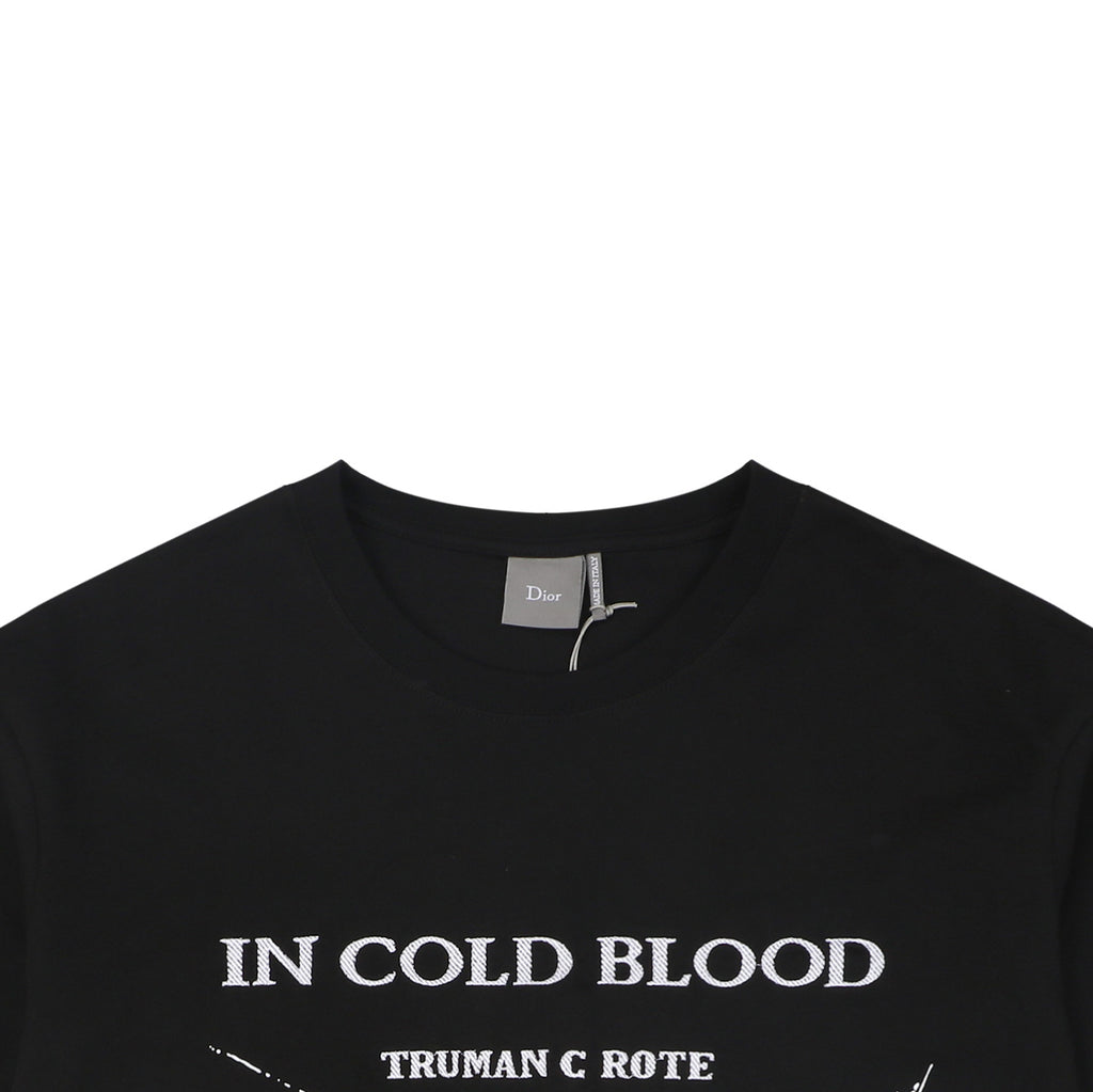 Dior "In Cold Blood" Shattered Glass Print T-Shirt | Black