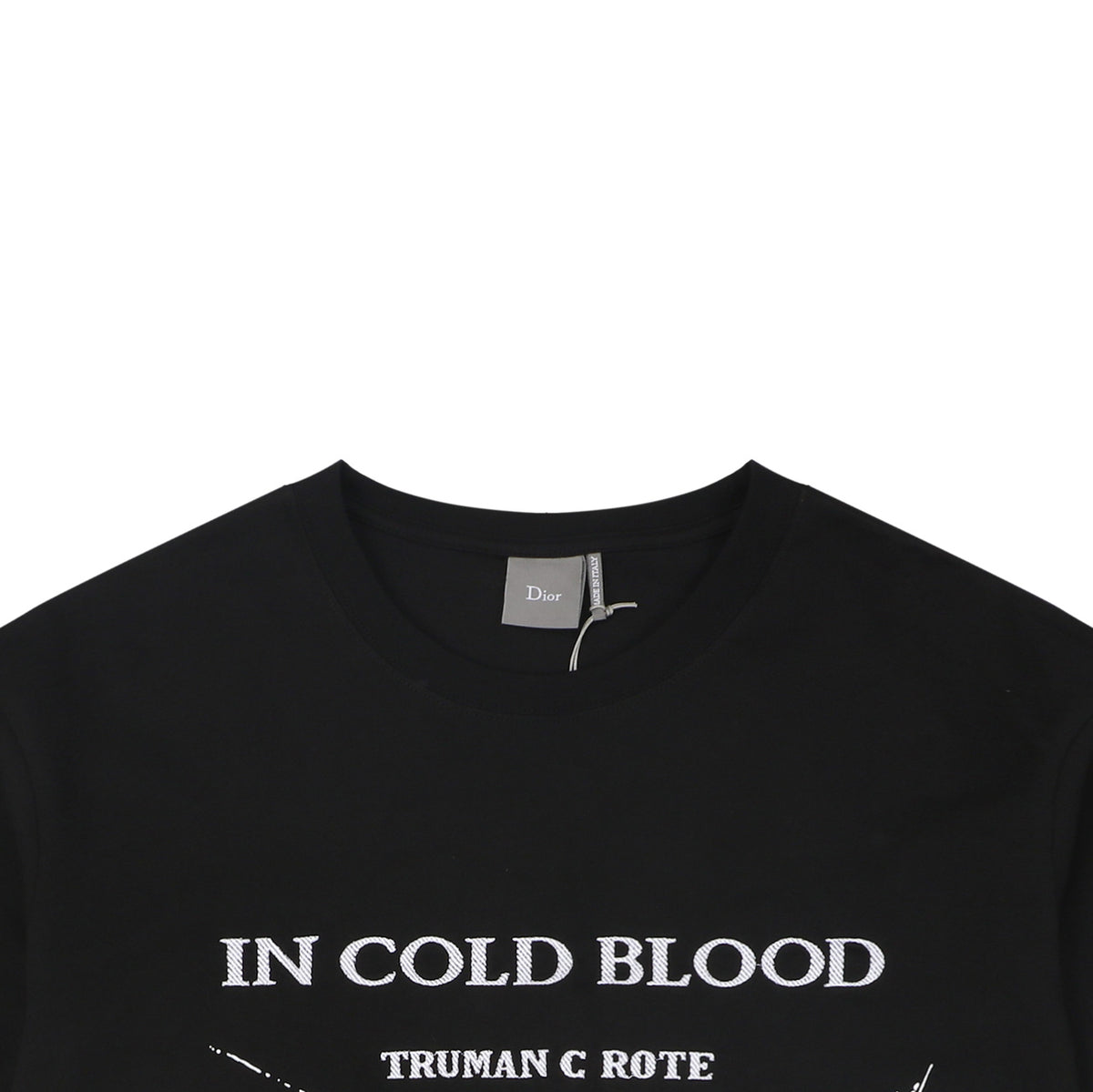 Dior "In Cold Blood" Shattered Glass Print T-Shirt | Black