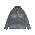 Louis Vuitton Washed Phantom Monogram Denim Jacket | Grey Blue