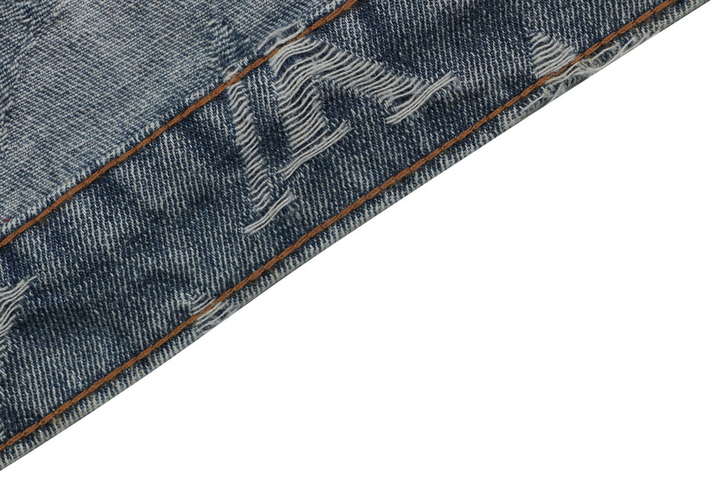 Louis Vuitton Washed Phantom Monogram Denim Jacket | Grey Blue