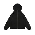 Louis Vuitton Half-Panel Tonal Monogram Zip Hooded Jacket | Black
